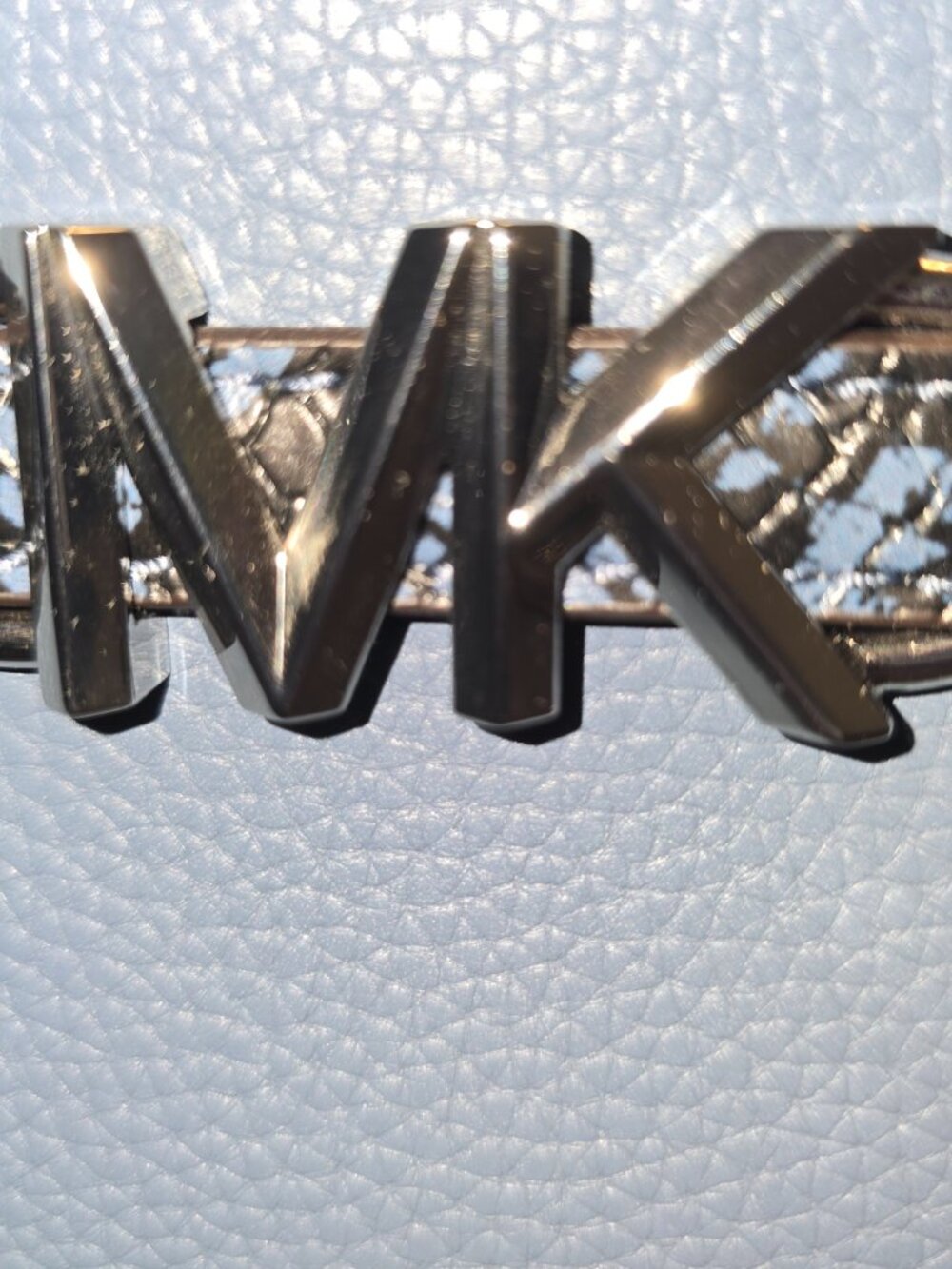 Michael Kors Reed Medium Satchel Crossbody Denim Blue Matching Billfold - NWT! - Picture 7 of 11